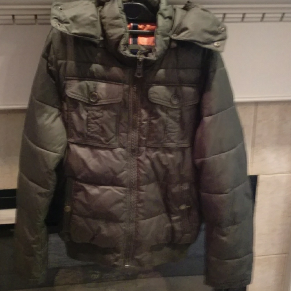 Tommy Hilfiger Green Puffer Jacket